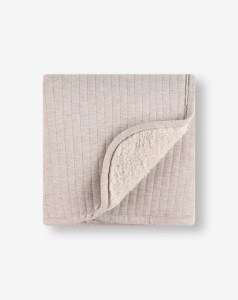 שמיכת עריסה ועגלה ג'רסי שארפה חום